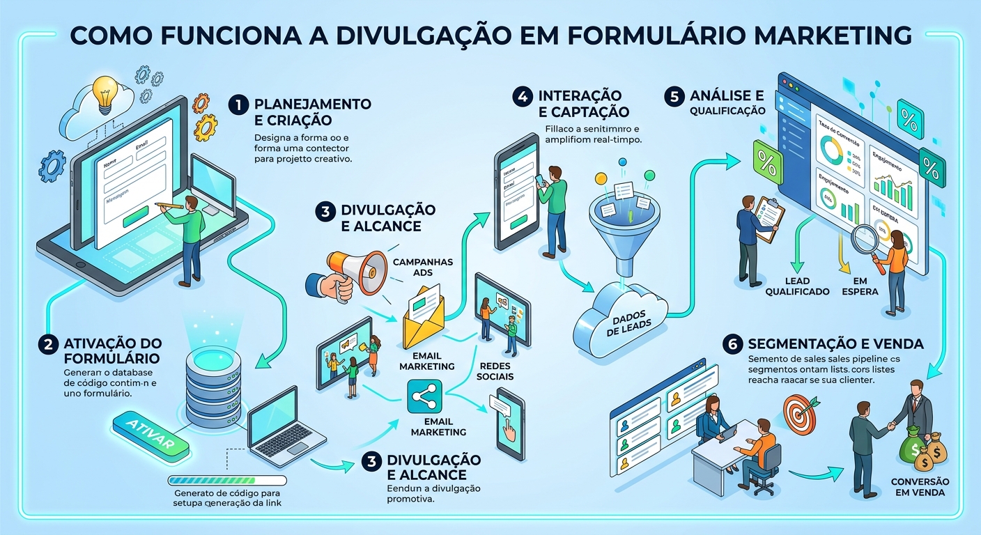 como funciona divulgação em forrmulario marketing